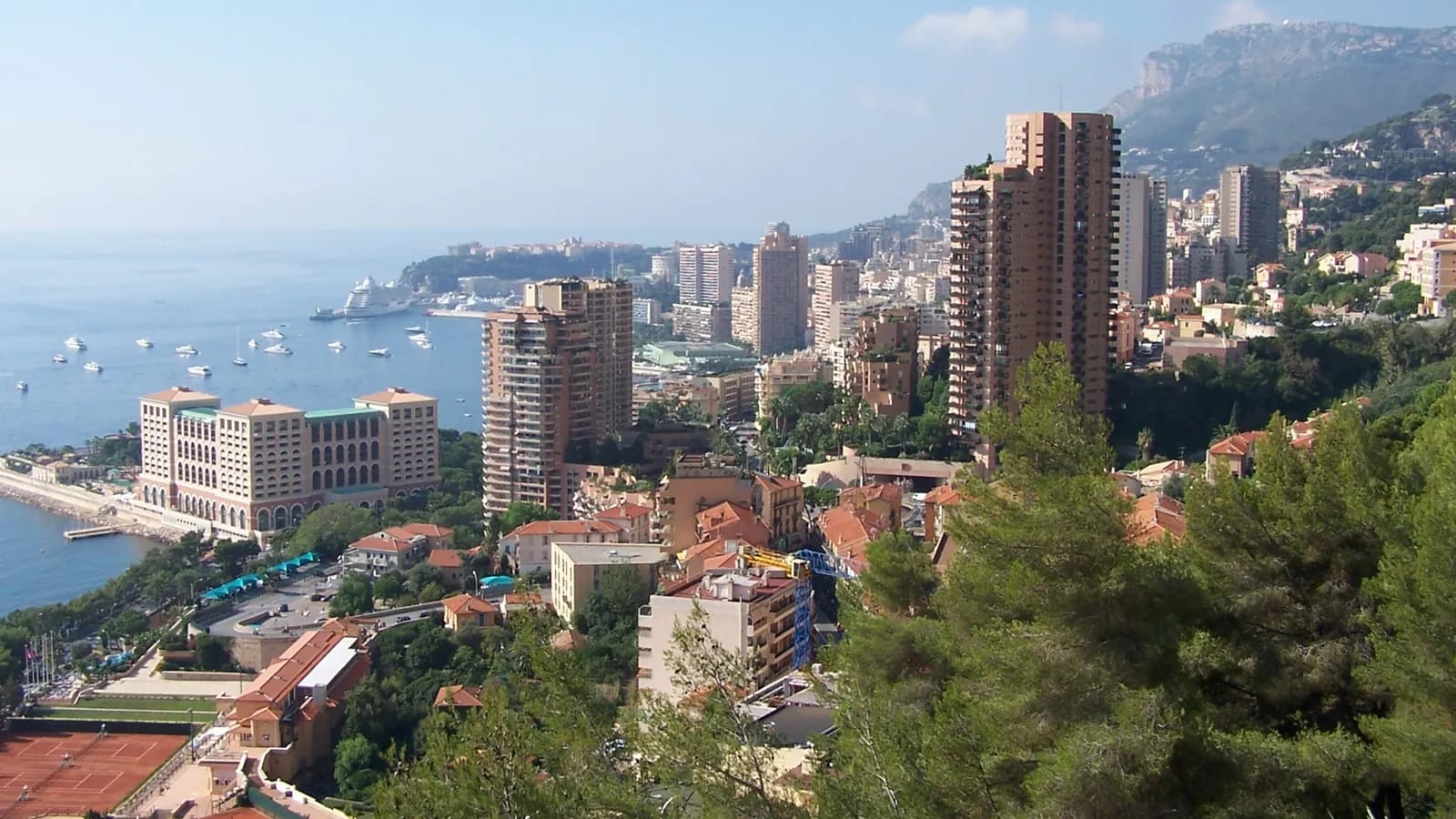 Panoramic view across Monaco